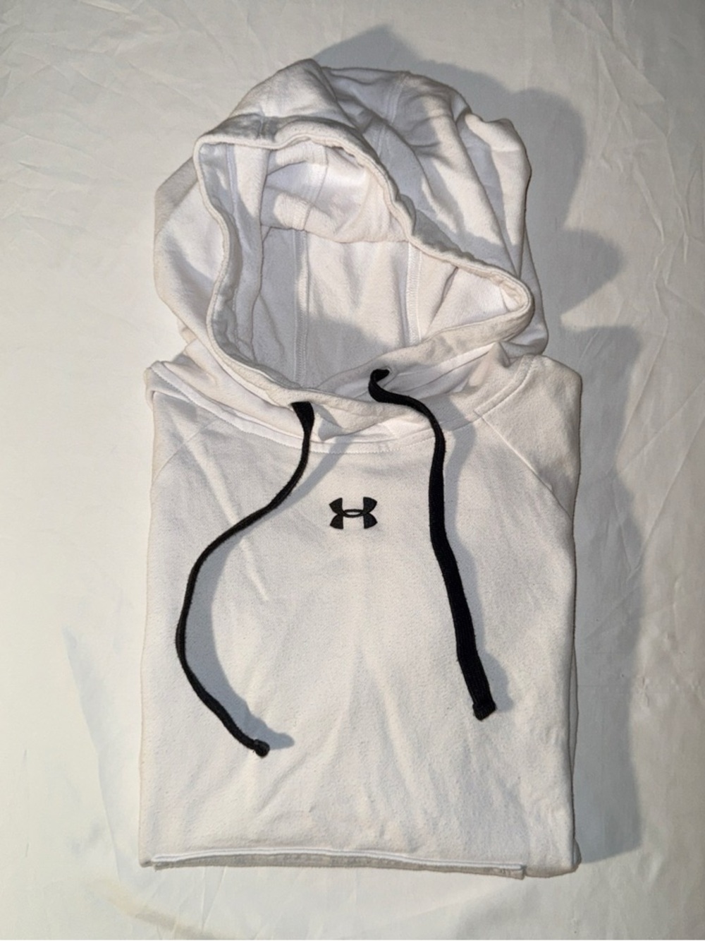 Under Armour White Hoodie with Black Accents